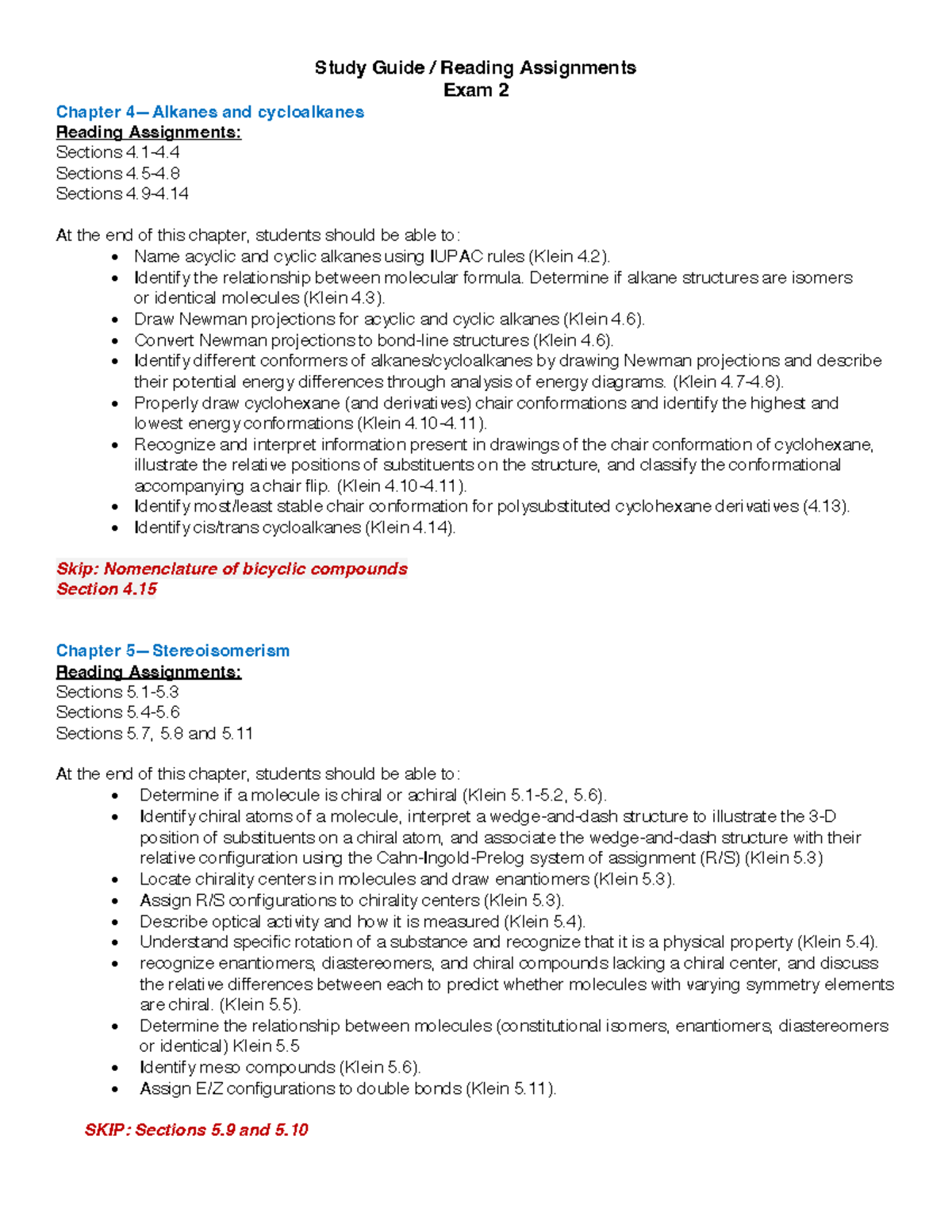 Exam+2+Study+Guide+ +Reading+Assginments - Study Guide / Reading ...