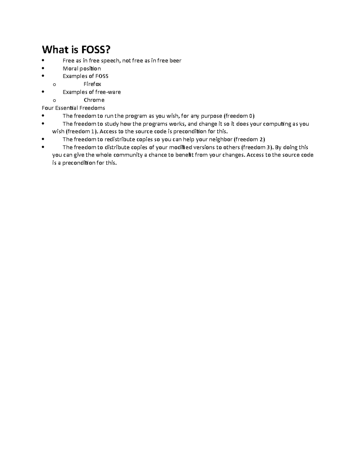 What is FOSS - USU - Avery Edenfield - What is FOSS? Free as in free ...