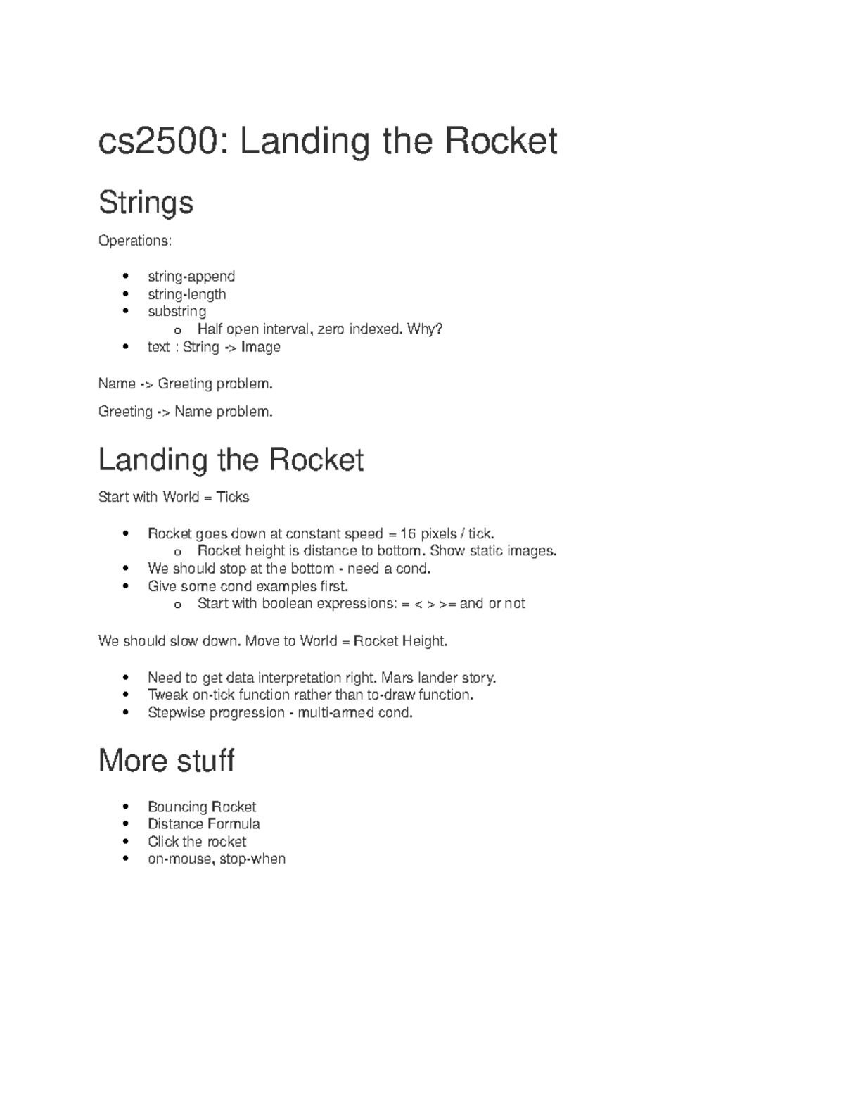 CS 2500 2017 notes 3 - cs2500: Landing the Rocket Strings Operations ...