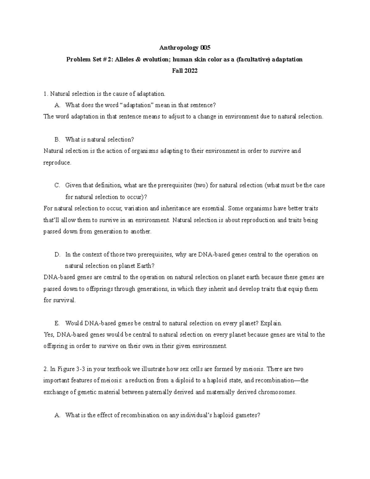 Anthropology 10 11 - Based on natural selection - Anthropology 005 ...