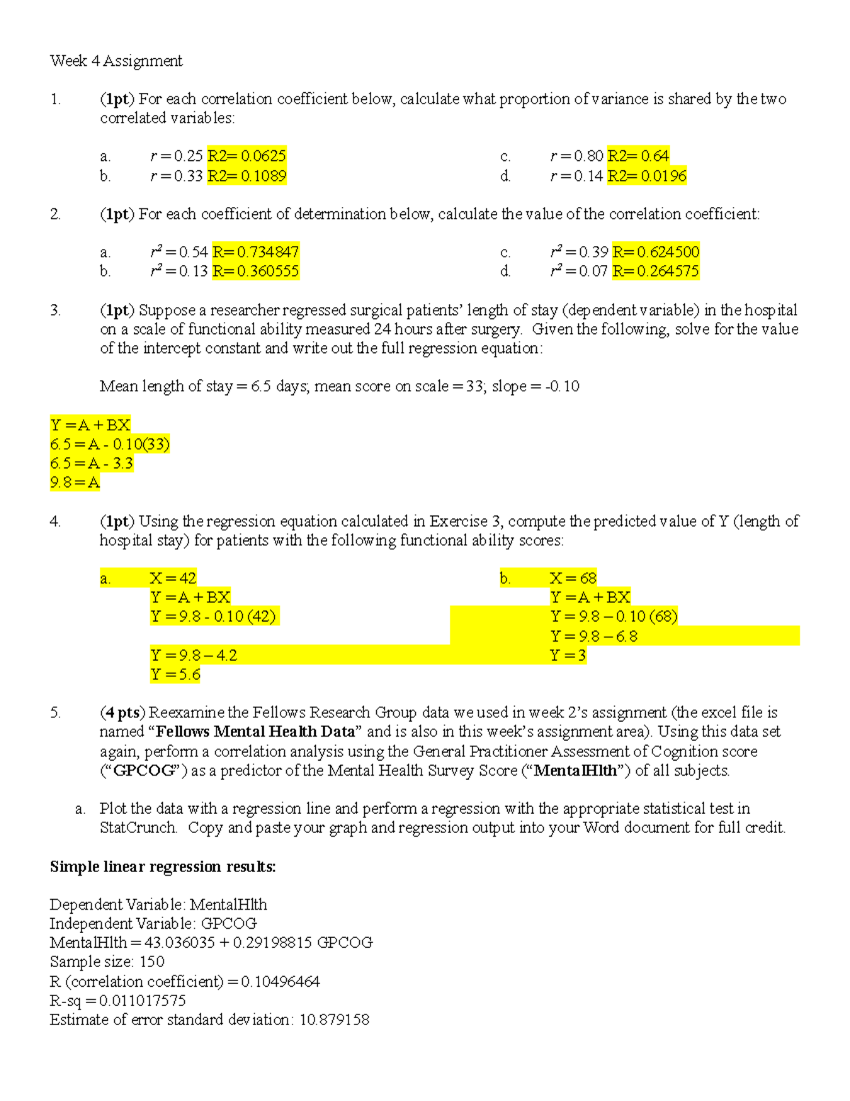 week 4 assignment ratio analysis