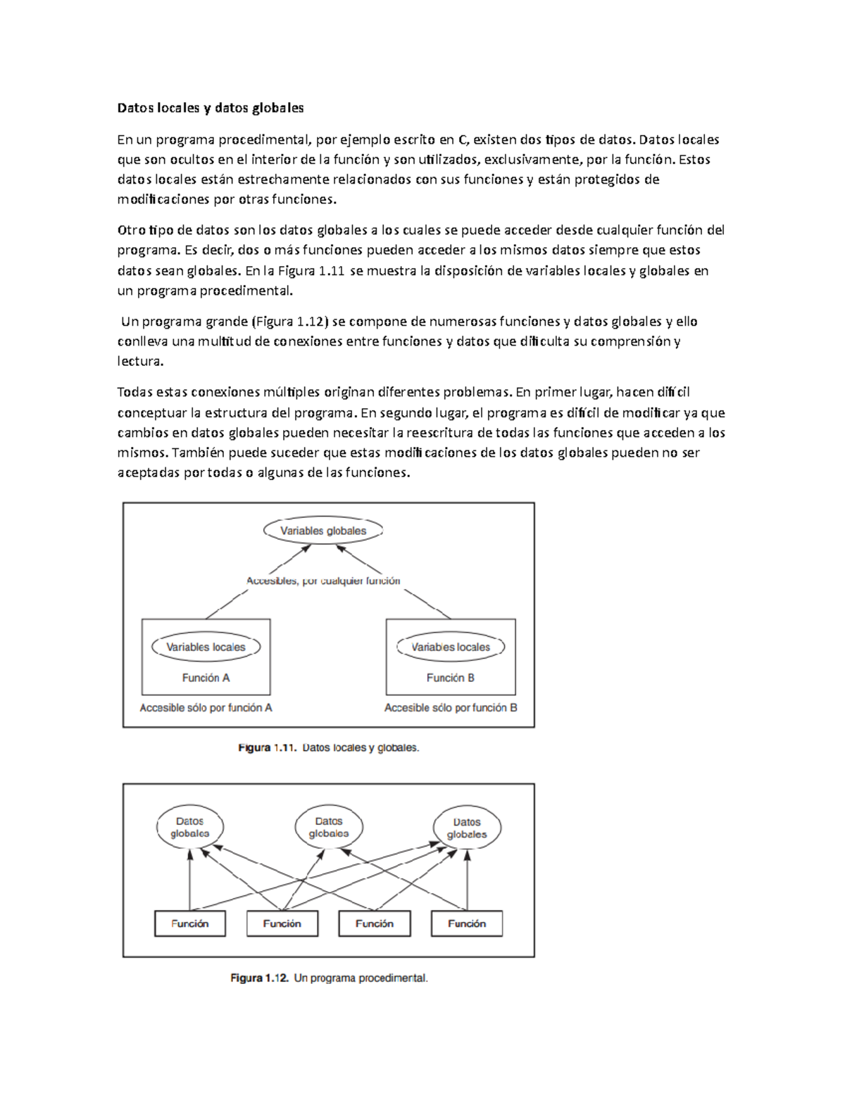 Datos locales y datos globales - Datos locales que son ocultos en el ...