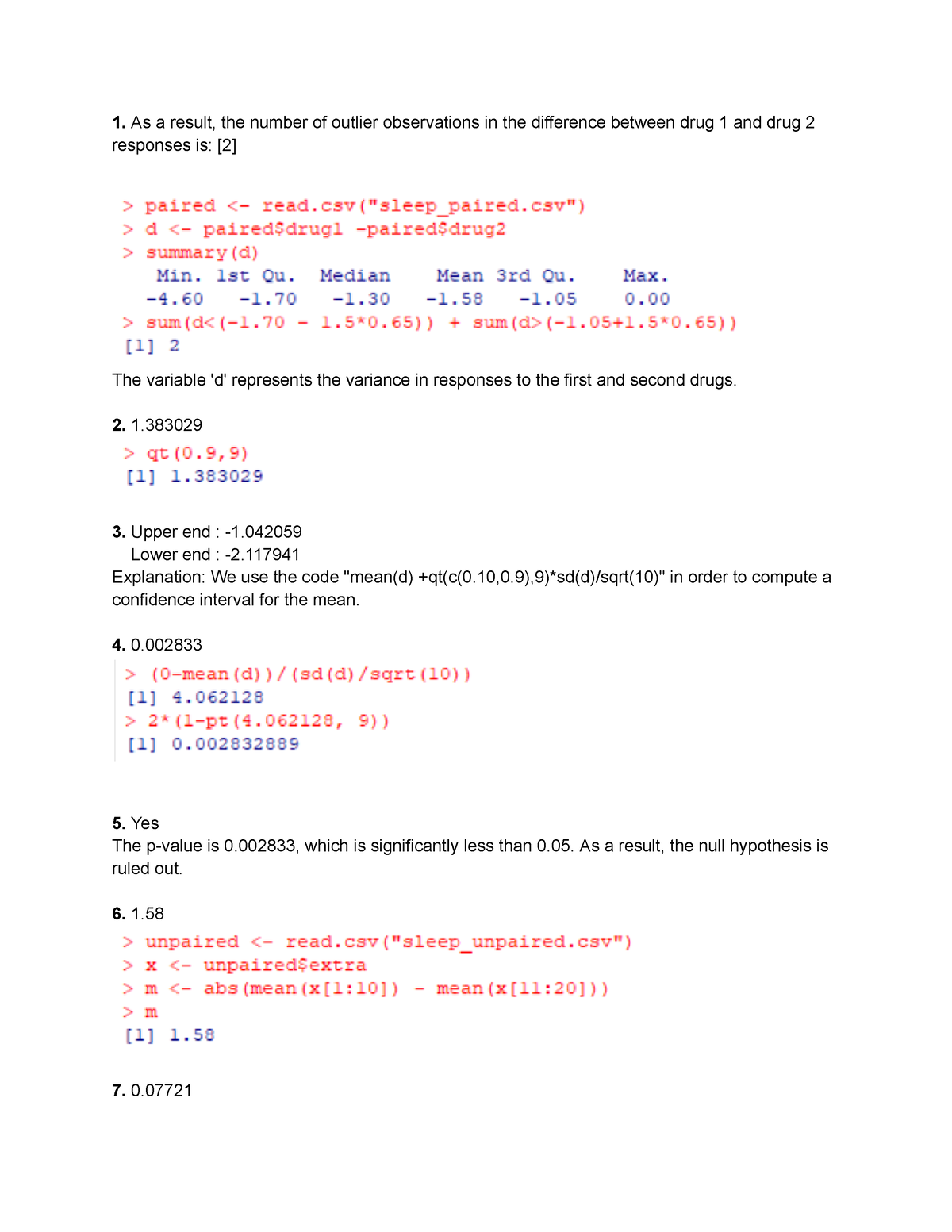 statistical inferences assignment active