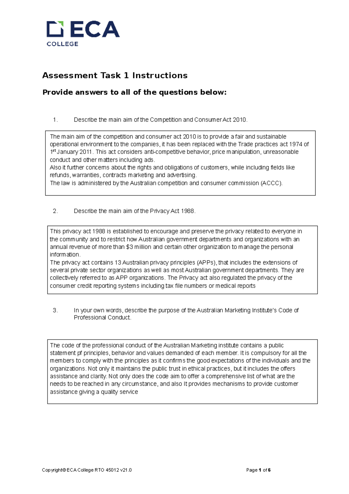 Assessment+Task+1+-+Written+Answers+Template - Assessment Task 1 ...