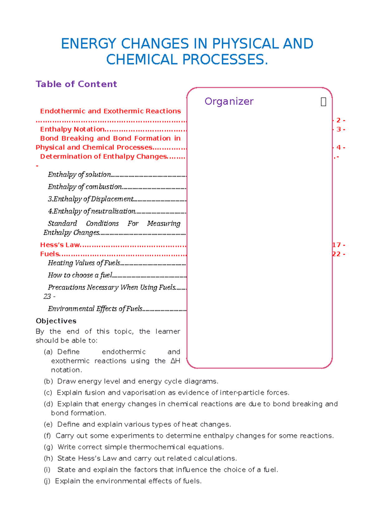 4.2 Energy Changes - Good staff - ENERGY CHANGES IN PHYSICAL AND ...