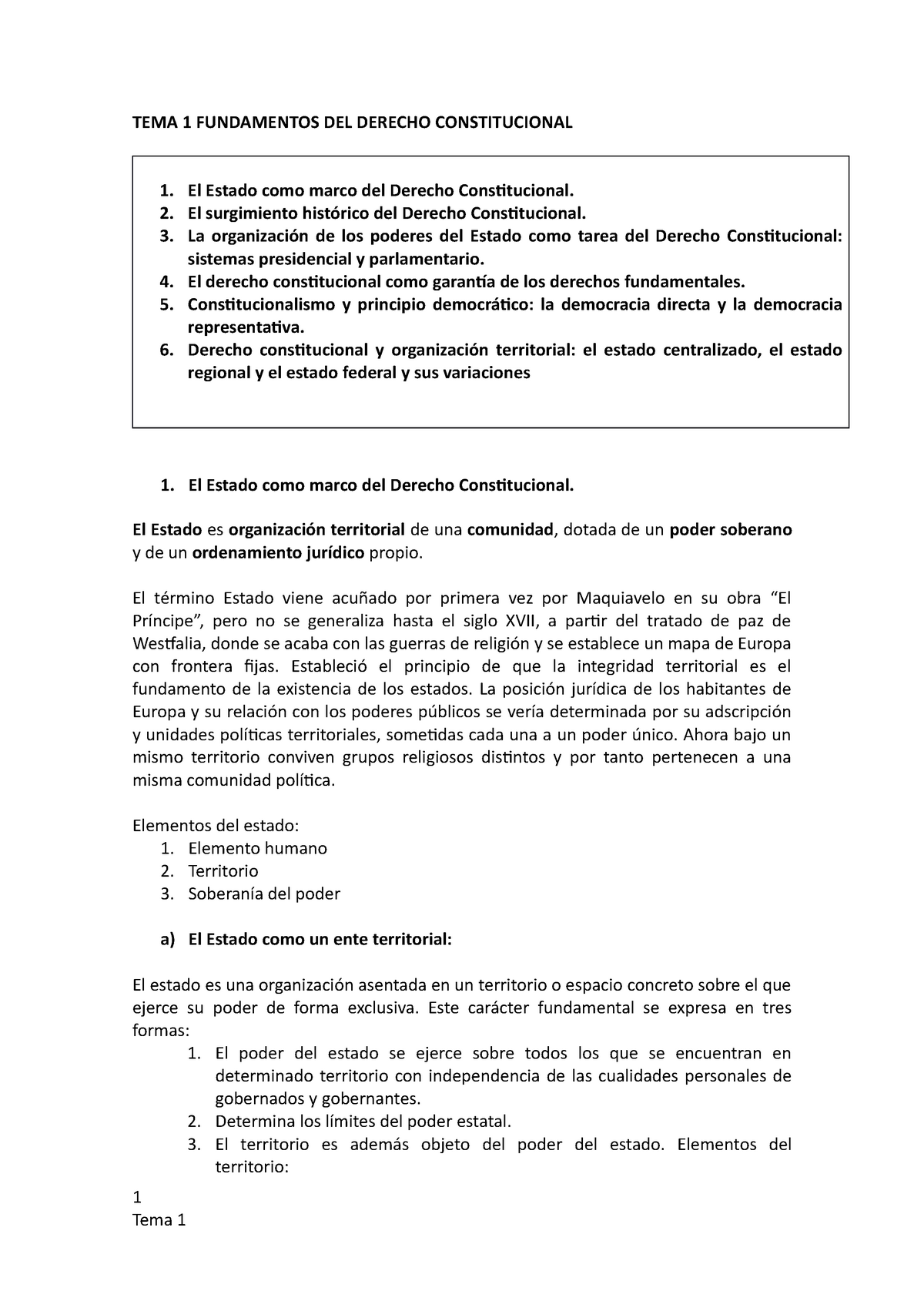 TEMA 1 Imprimir - Apuntes 1 - TEMA 1 FUNDAMENTOS DEL DERECHO ...