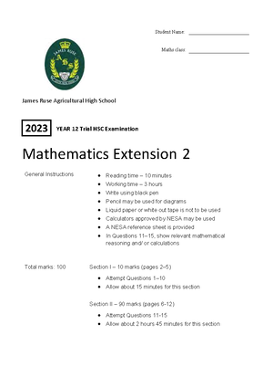 Mathematics extension 2 year 12 topic guide mechanics - NSW Education ...