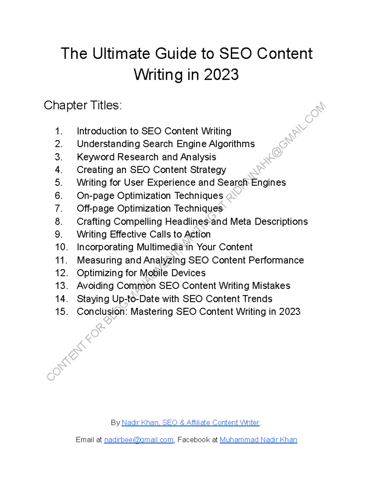 The Ultimate Guide to SEO Content Writing in 2023 - CONTENT FOR BLOG ...