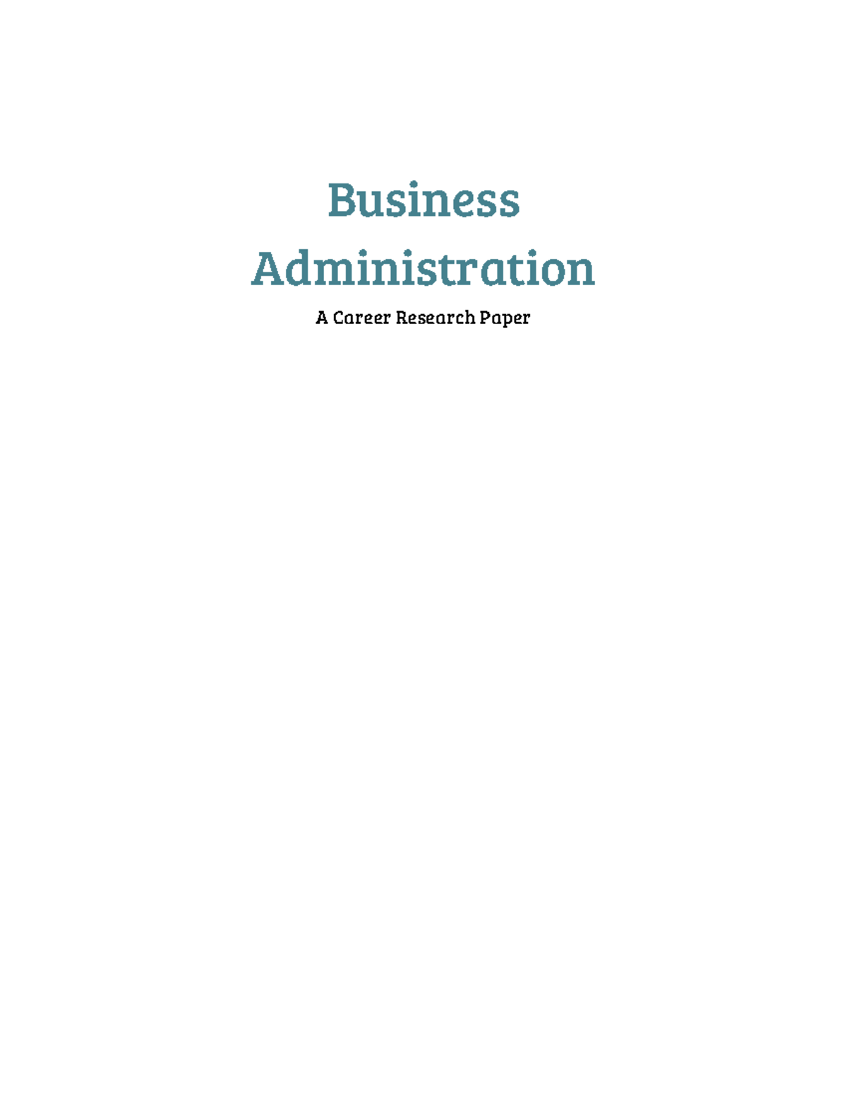 Research Busines Administrators - Business Administration A Career ...