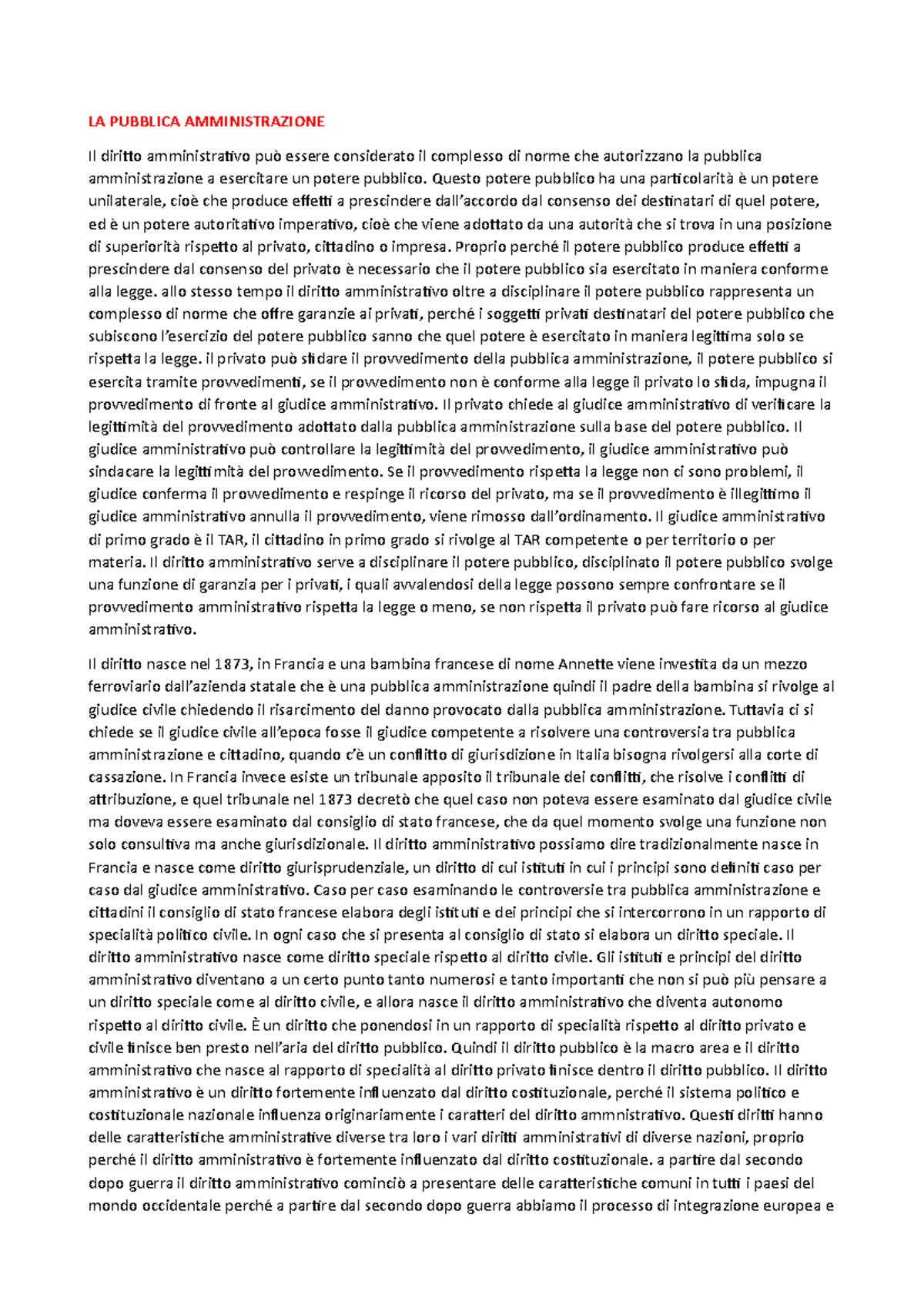 La pubblica amministrazione per unione LA PUBBLICA AMMINISTRAZIONE