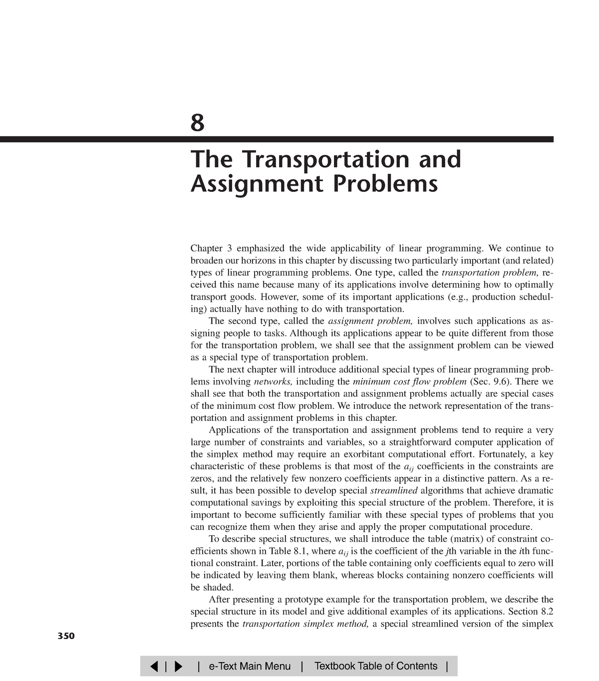 chapter 3 transportation and assignment problem