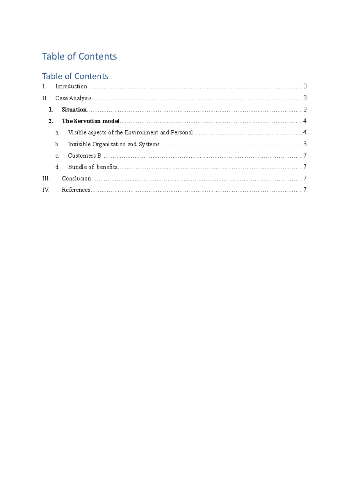 Assignment 1- Individual Service Quality Assessment - Service Quality ...