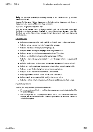 Scripting-Languages-all units - Ruby Programming 1- Introducing Ruby ...