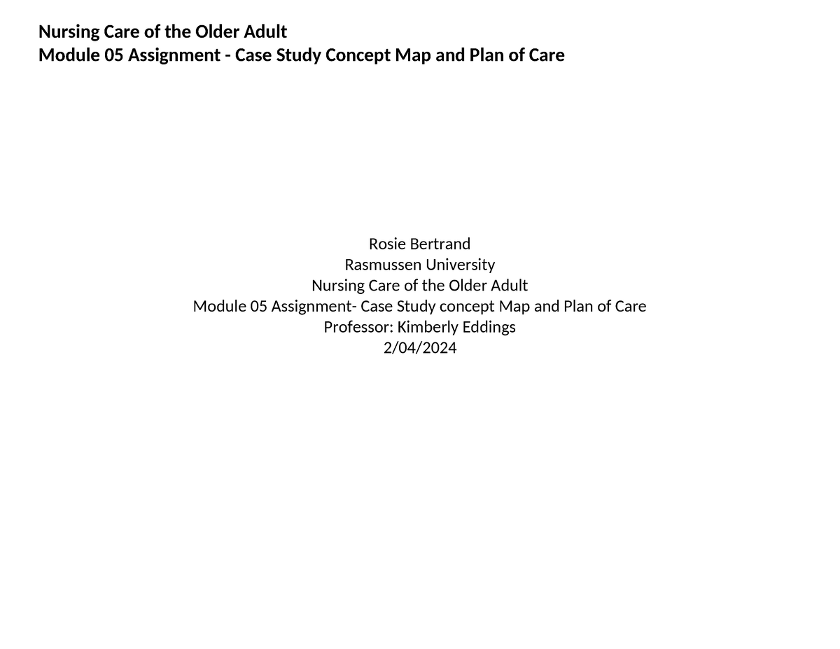 NUR2214-Mod 05-Concept Map And Plan Of Care Worksheet RB - Module 05 ...