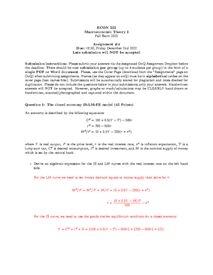 Summary - lecture all, complete - final exam review - Econ Final Exam ...