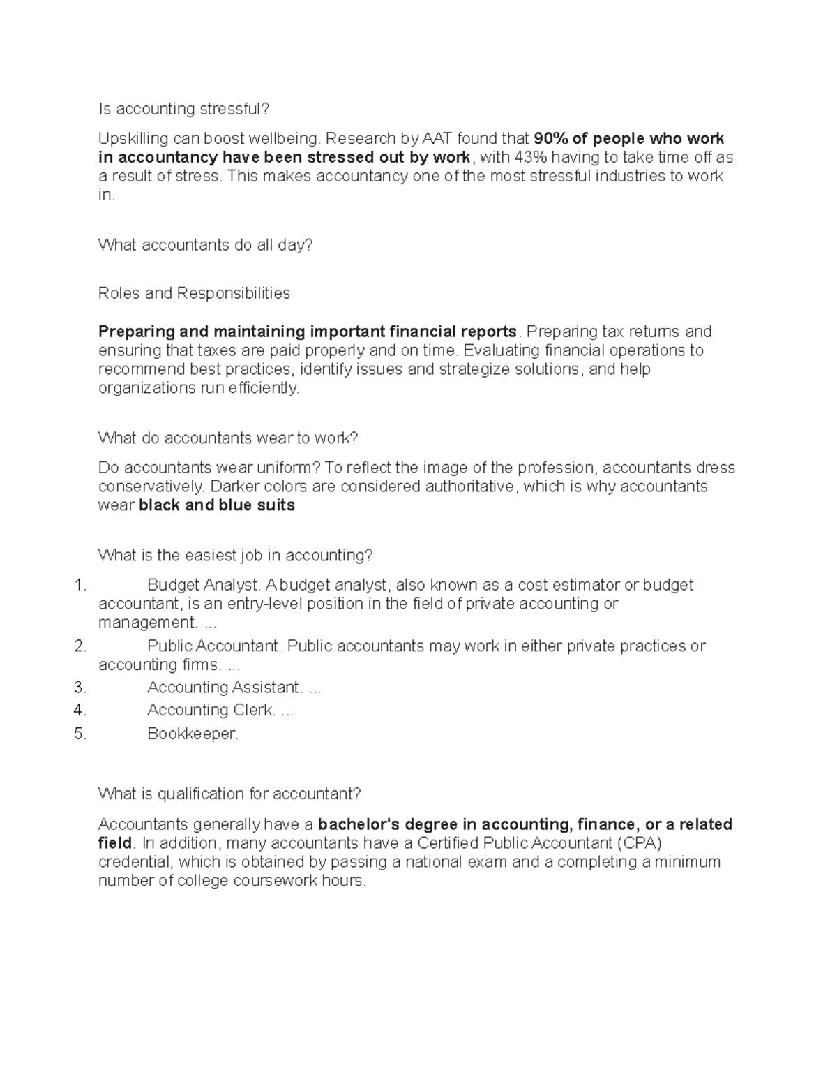 Is accounting stressful Is accounting stressful? Is accounting