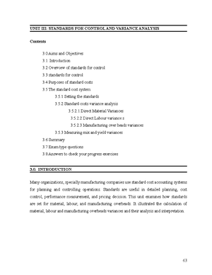 Cost And Management Accounting 2 Chapter 1 - UNIT I: MASTER BUDGETUNIT ...