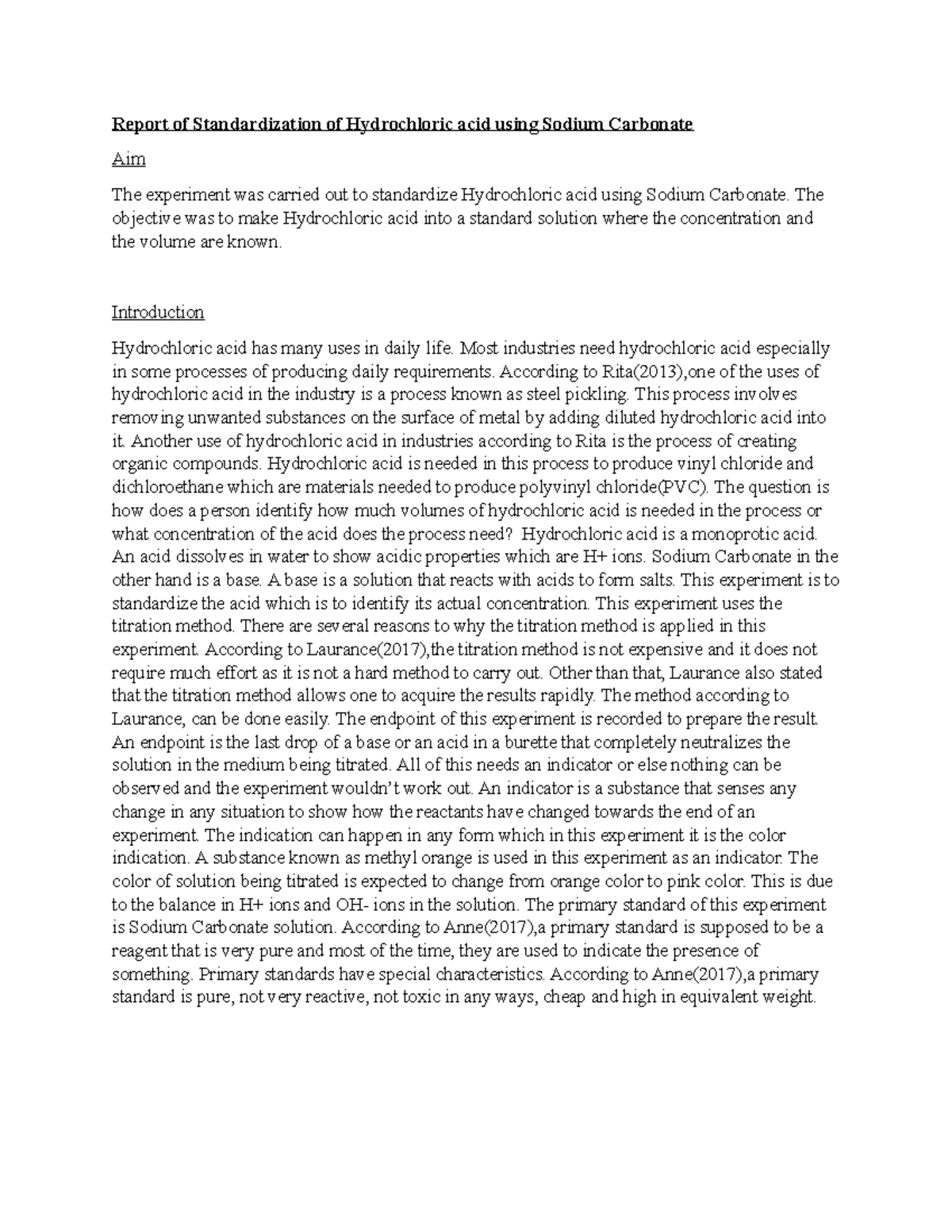 Standardization Of Hcl Using Sodium Carbonate vrogue.co