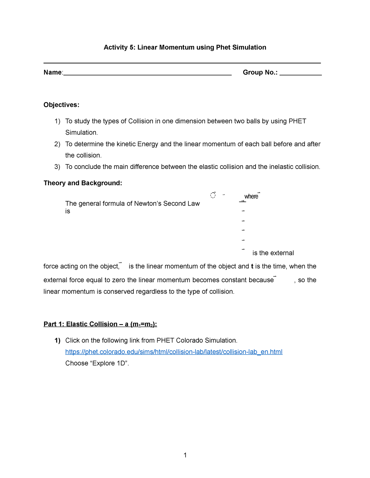activity-5-conservation-of-linear-momentum-1-activity-5-linear-momentum-using-phet-simulation