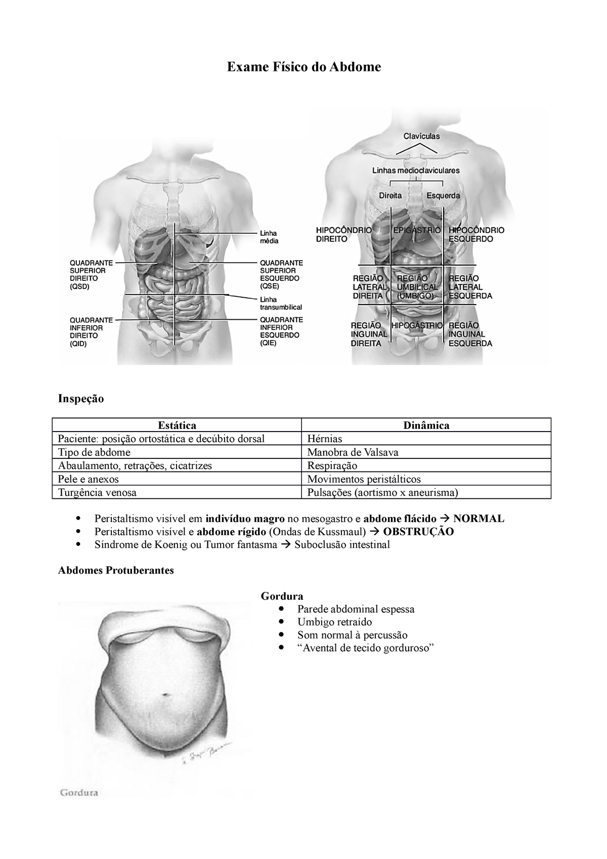 Exame Físico Do Abdome Exame Físico Do Abdome Inspeção Estática Dinâmica Paciente Posição 3322