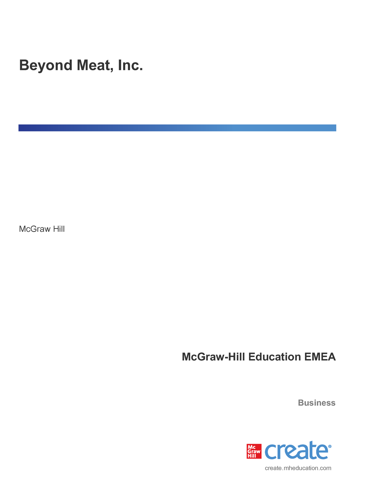 beyond meat case study answers