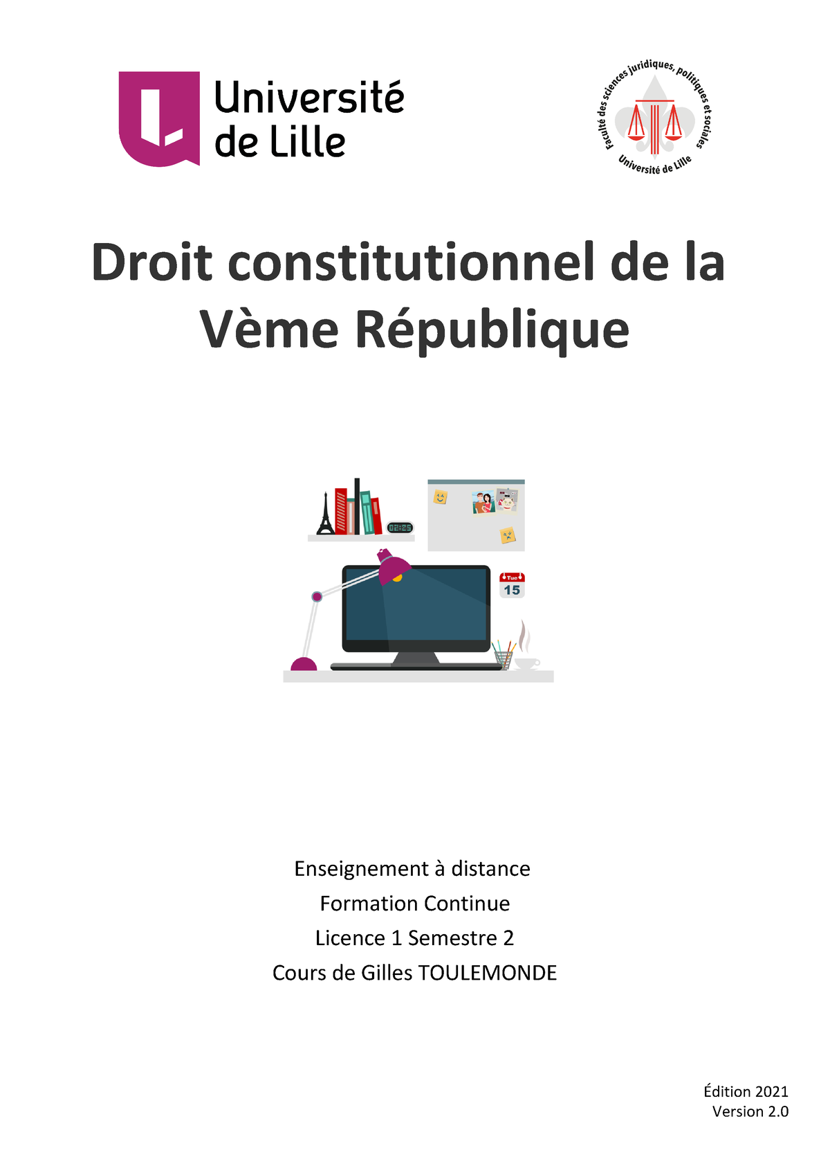 Droit Constit Ve République (cours Officiel Du Prof) - Droit ...