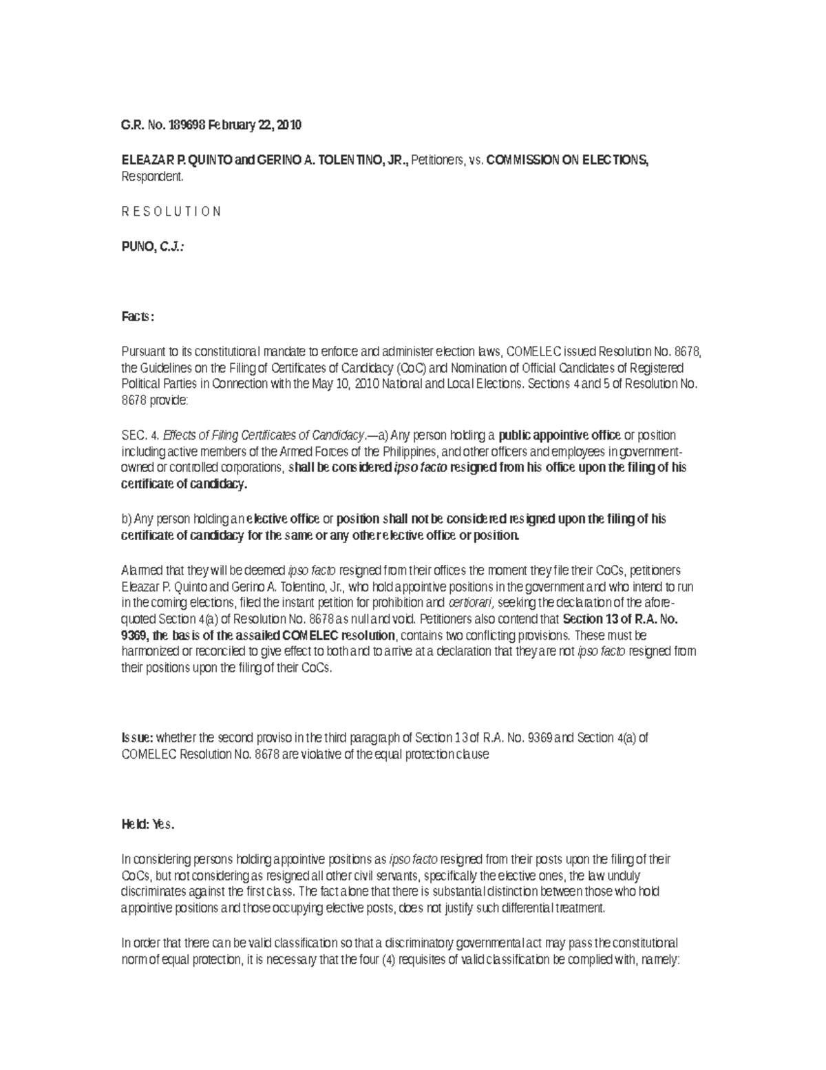 downloaded case digest G. No. 189698 February 22