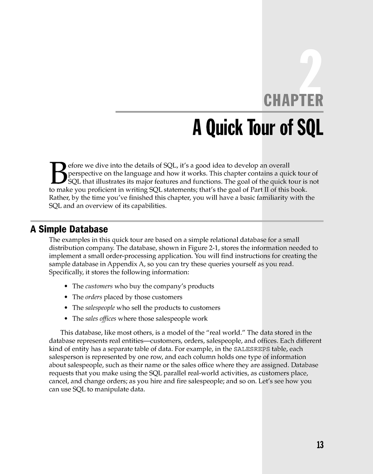 SQL - SQL - 2 A Quick Tour Of SQL B - Studocu