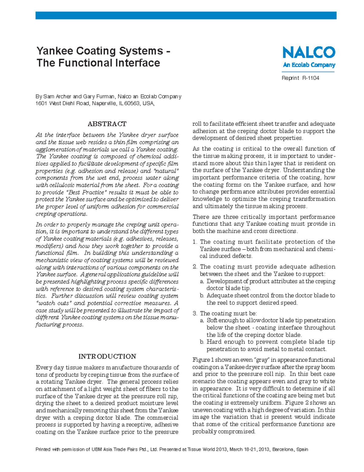 Yankee Coating Printed with permission of UBM Asia Trade Fairs Ptd