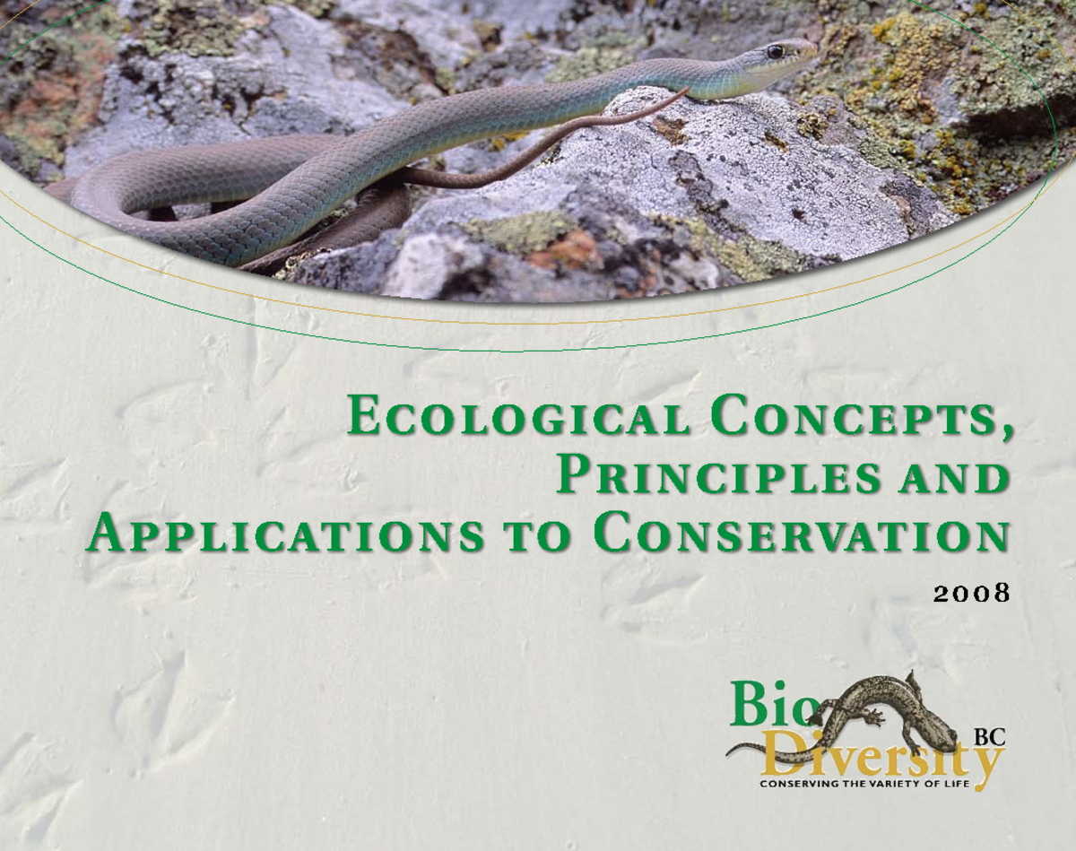 List 20 Ecological Concepts