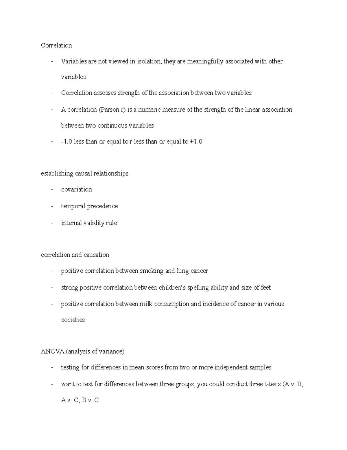 ADV281 Notes 12:3 - Correlation - Variables are not viewed in isolation ...