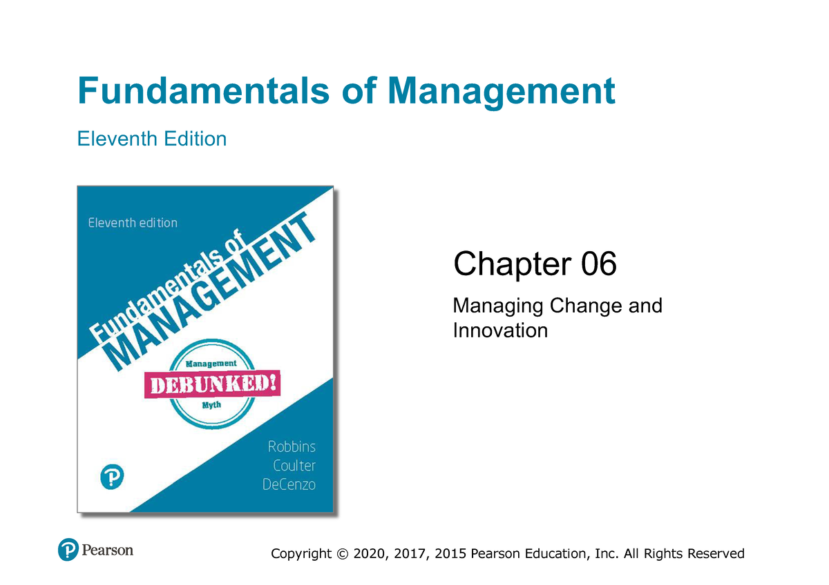 Chapter 6 - Lecture Notes Chp6 - Fundamentals Of Management Eleventh ...