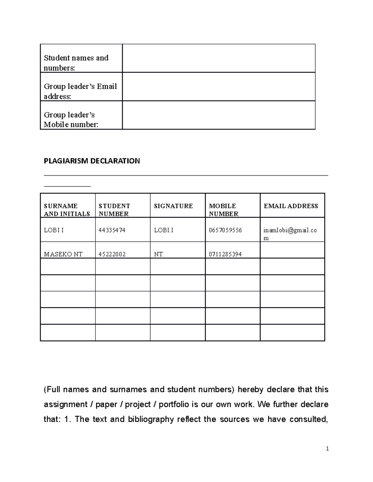 KCOM111 Assignment - no i cant - Student names and numbers: Group ...