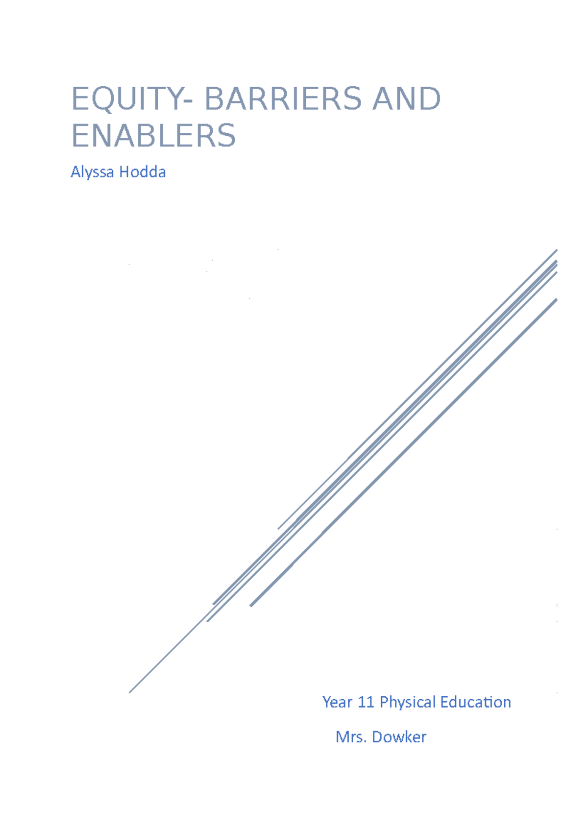 Barriers And Enablers Intro To Law Equity Barriers And Enablers Alyssa Hodda Year