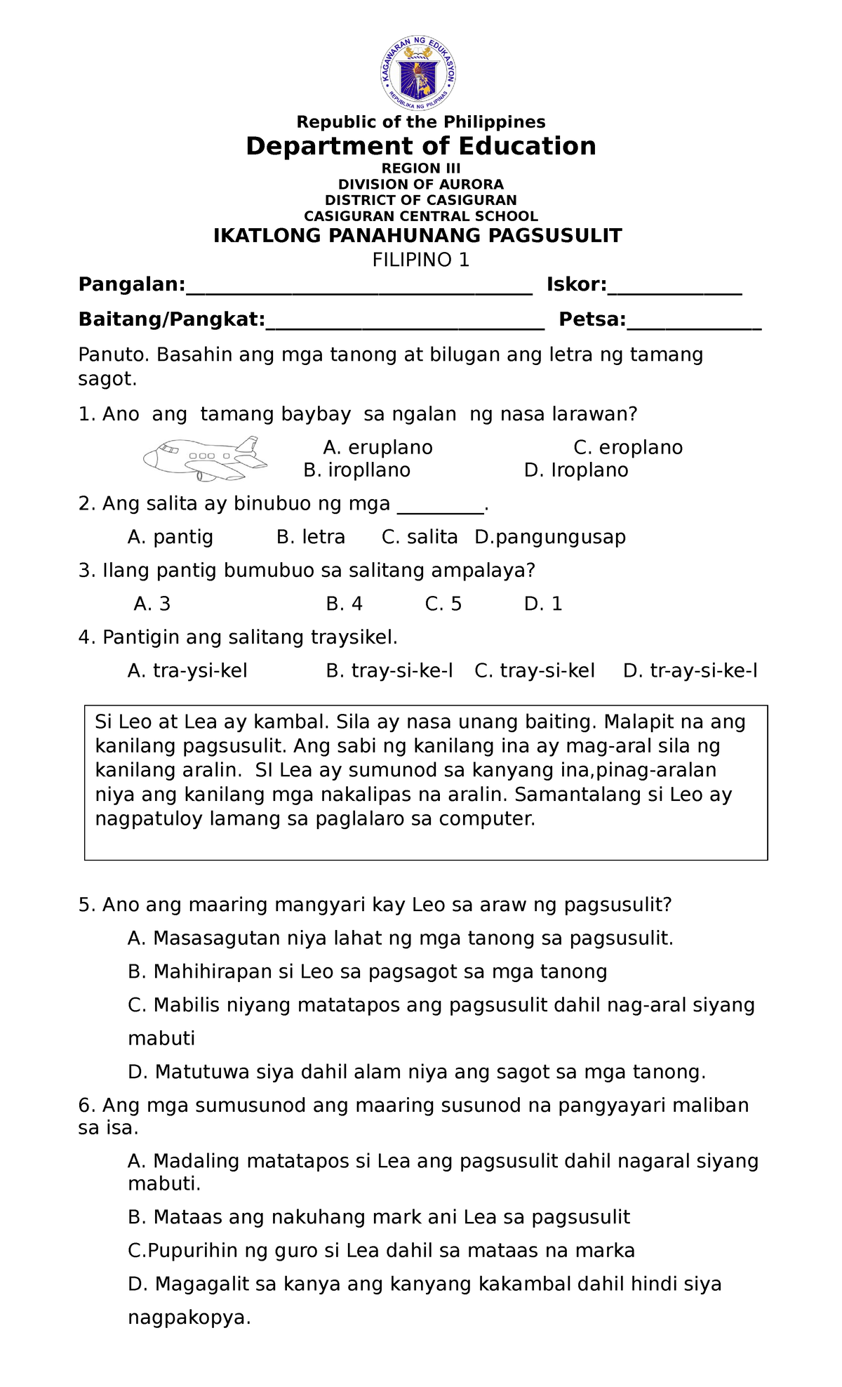 q3-periodical-test-in-filipino-1-092339-republic-of-the-philippines