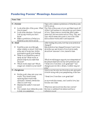 A Tragic End Assess Rubric - A Tragic End Assessment Step 1: As You ...