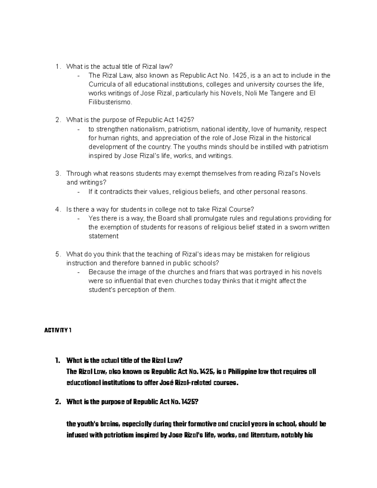 CX1-11 - Rizal-Chapter-1-11 - What is the actual title of Rizal law ...