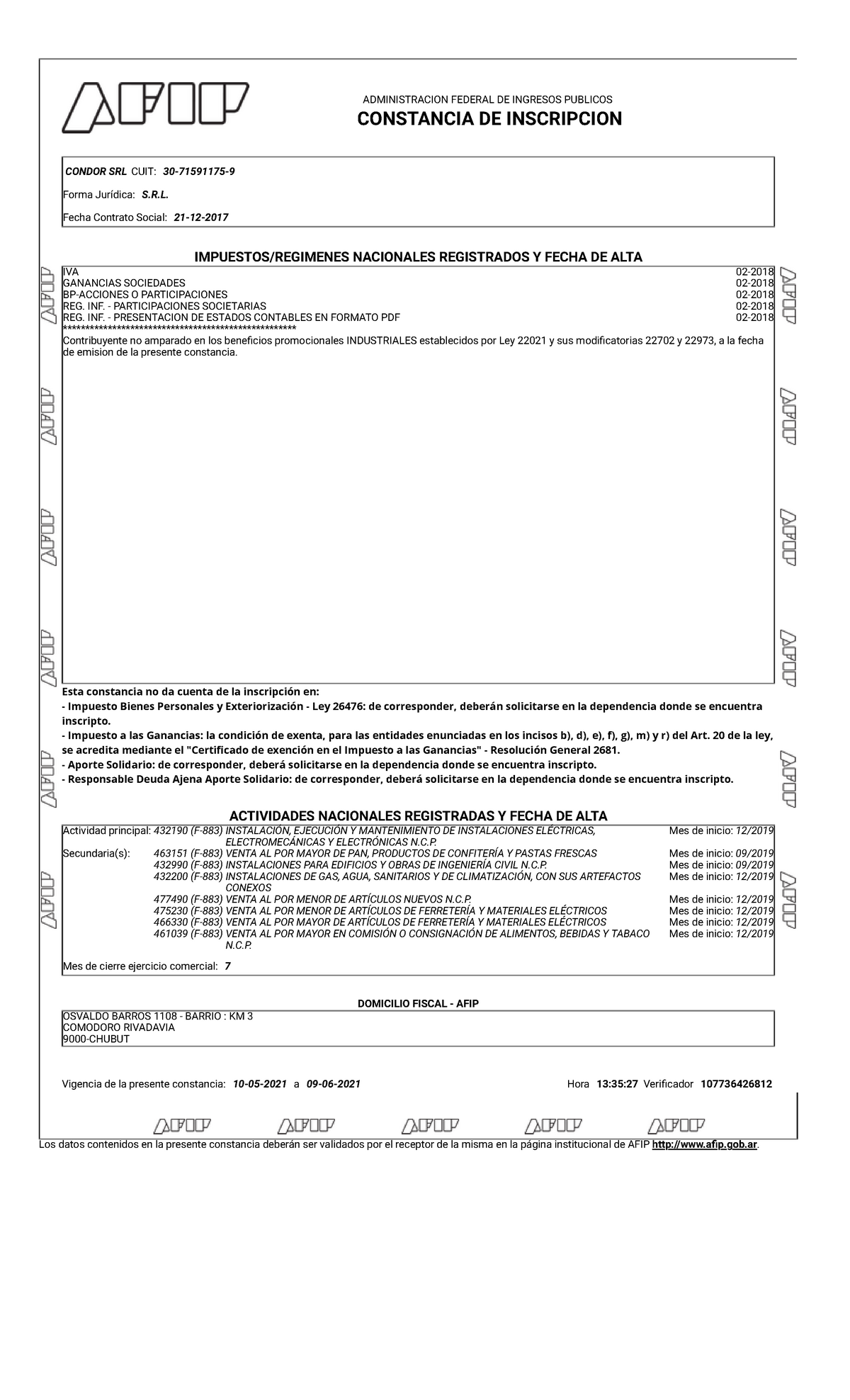 AFIP - Administración Federal De Ingresos Públicos - ADMINISTRACION ...