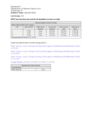 CHEM 110L - Experiment 1 Isolation and Identification of Caffeine v2 ...