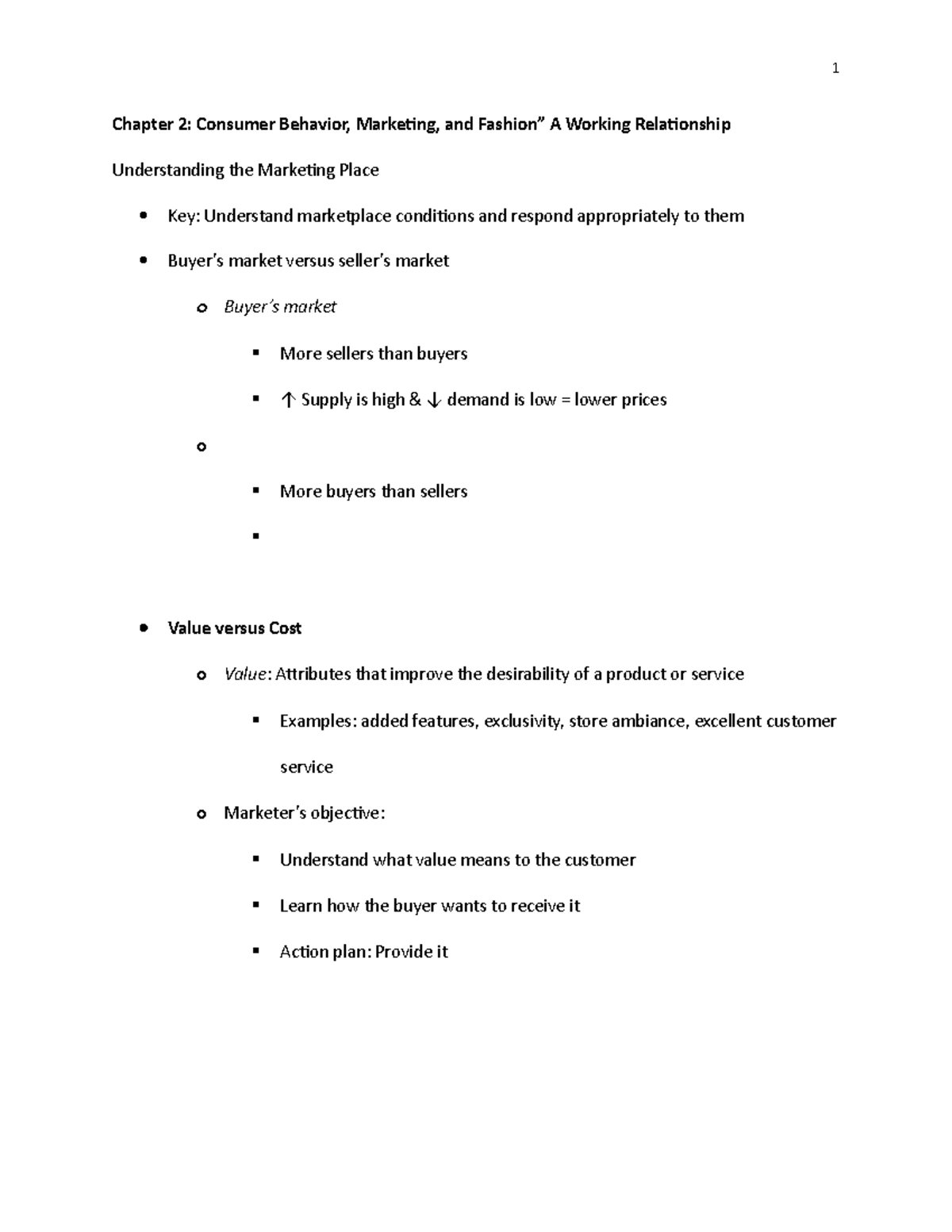 Chapter 2 lecture note consumer behavior - 1 Chapter 2: Consumer ...