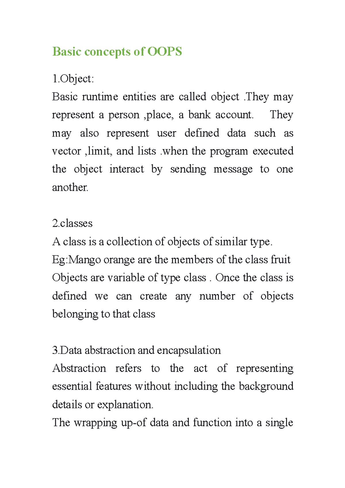 Basic concepts of OOPS - Basic concepts of OOPS 1: Basic runtime ...