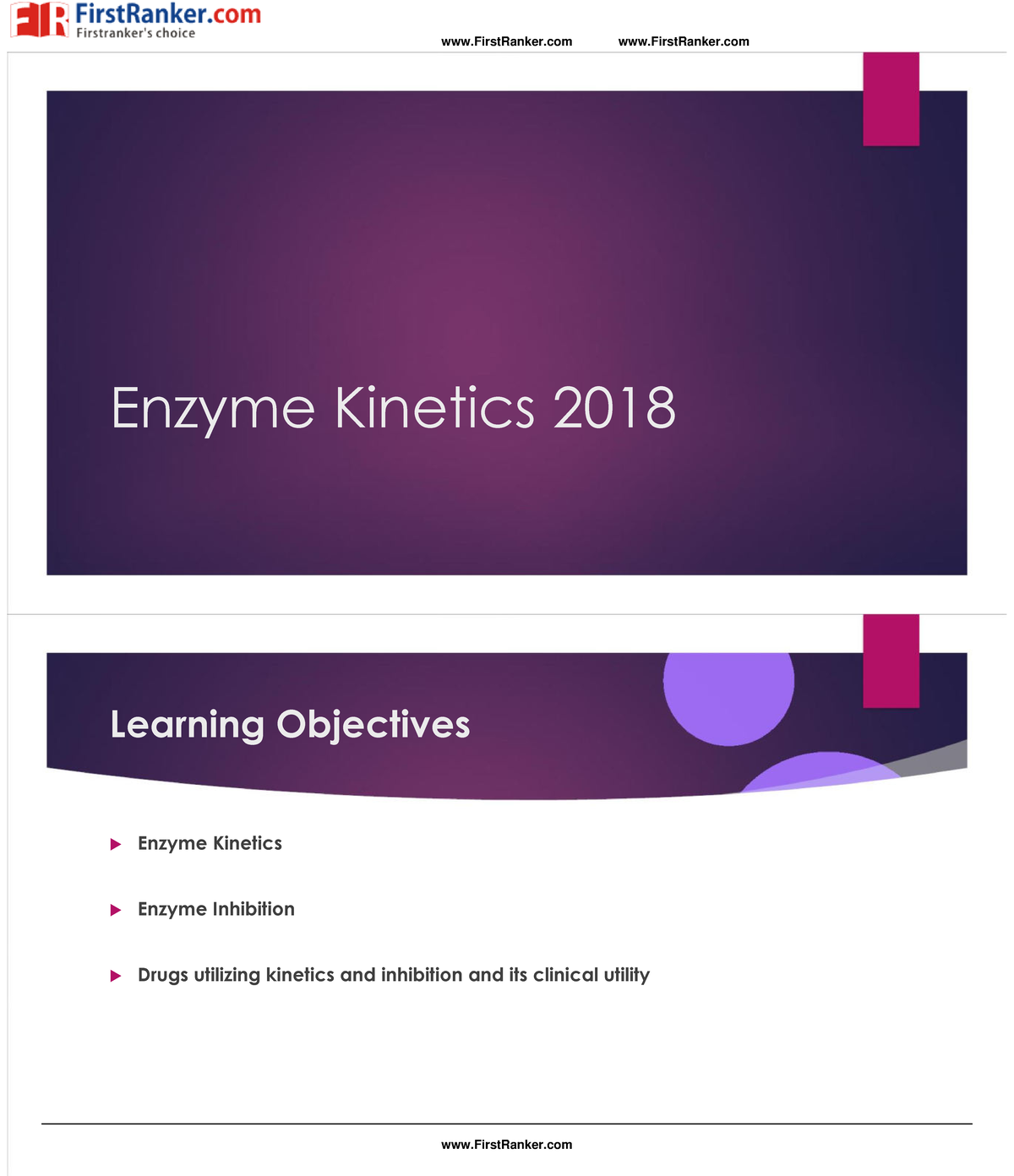 MBBS Biochemistry Notes Topic WISE Enzyme EK FirstRanker