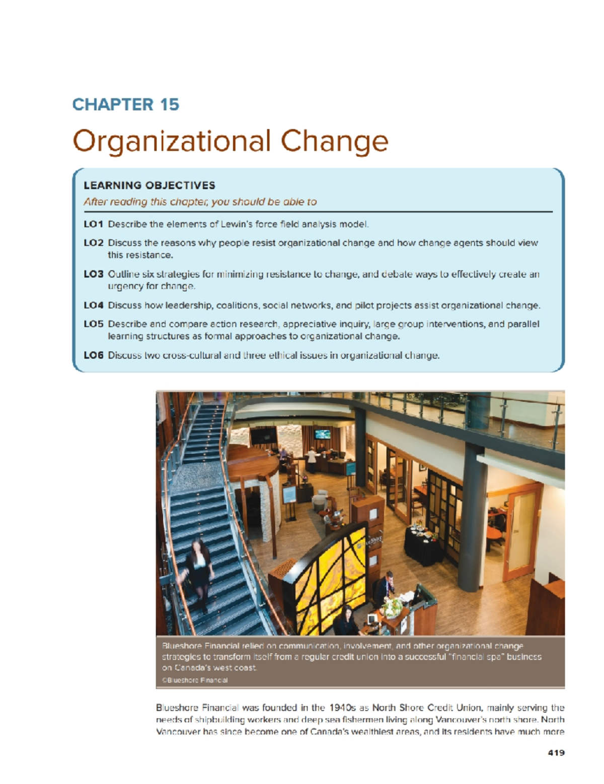Chapter 15 - Organizational Management - CHAPTER 15 Organizational ...