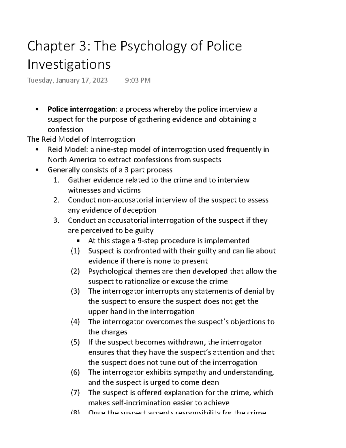 Chapter 3 The Psychology of Police Investigations - Police ...