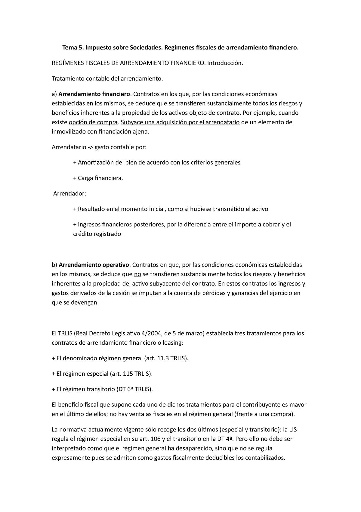 Tema 5 - APUNTES TEMA 5 SISTEMA FISCAL ESPAÑOL II - Tema 5. Impuesto ...