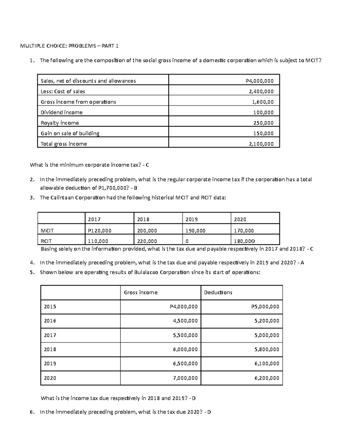 income-taxiation-chapter-17-multiple-choice-problems-part-1-the