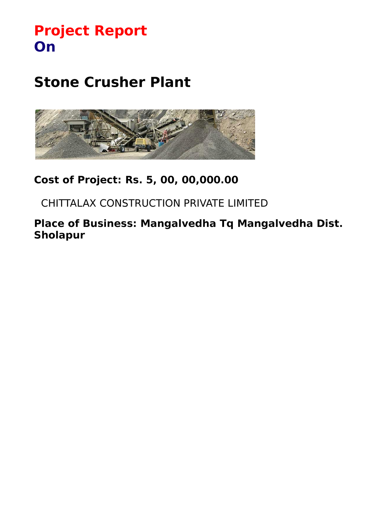 How to start stone crusher plant business