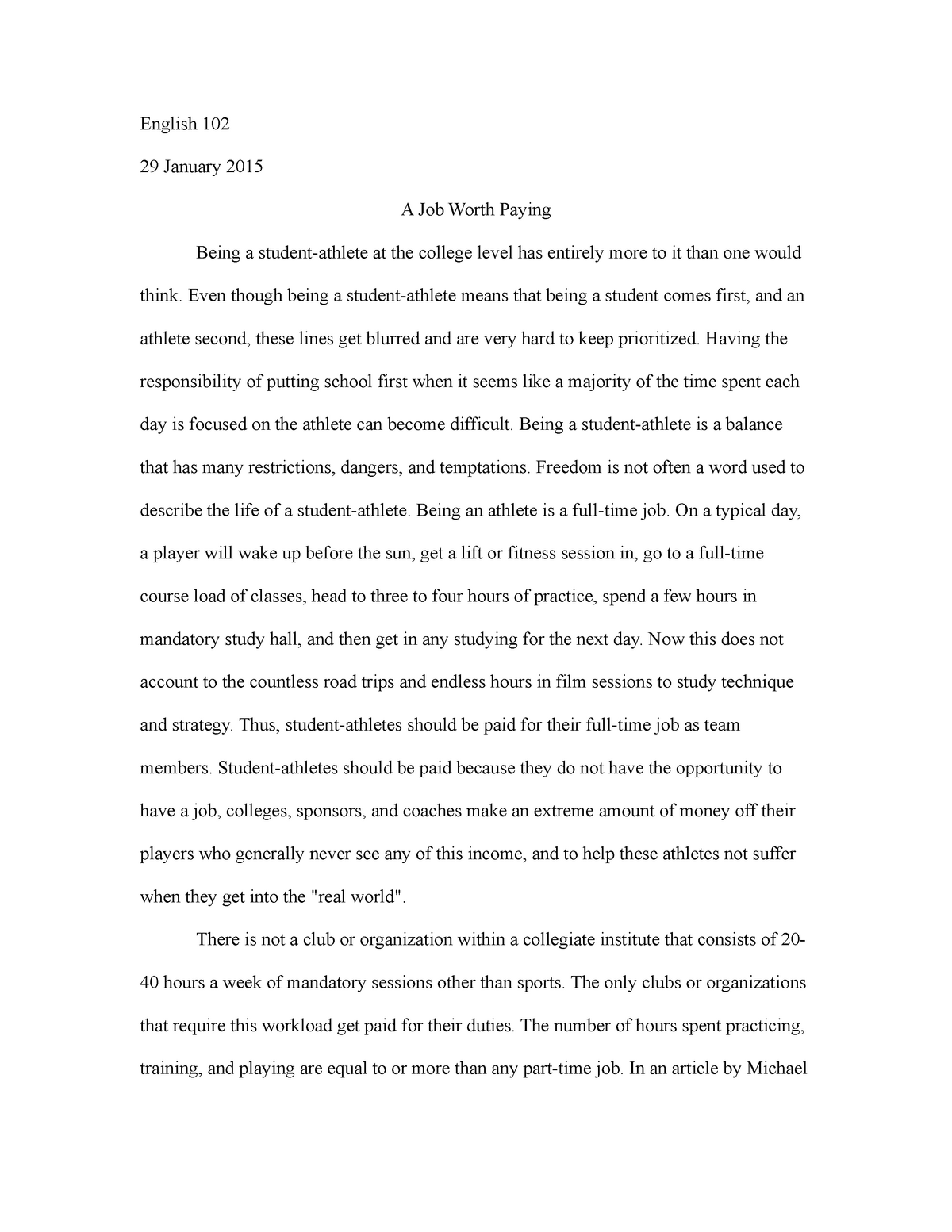 Essay about family events