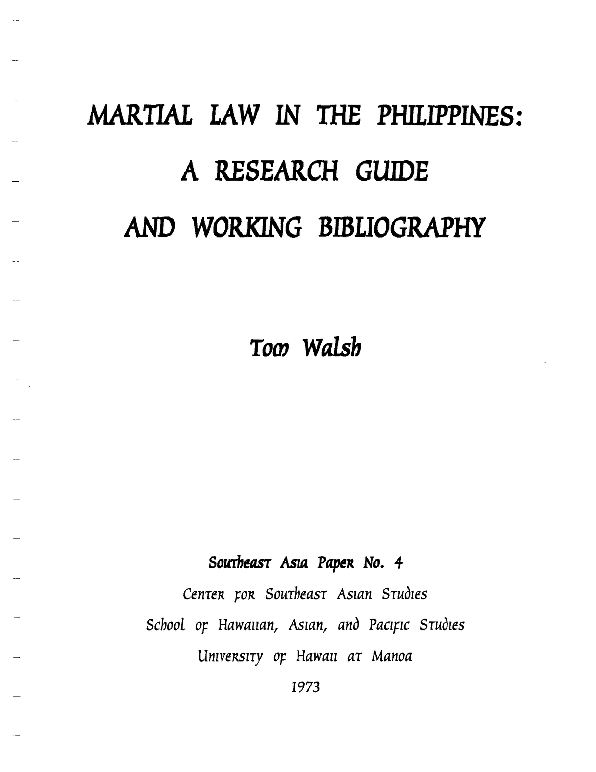 research paper about martial law in philippines