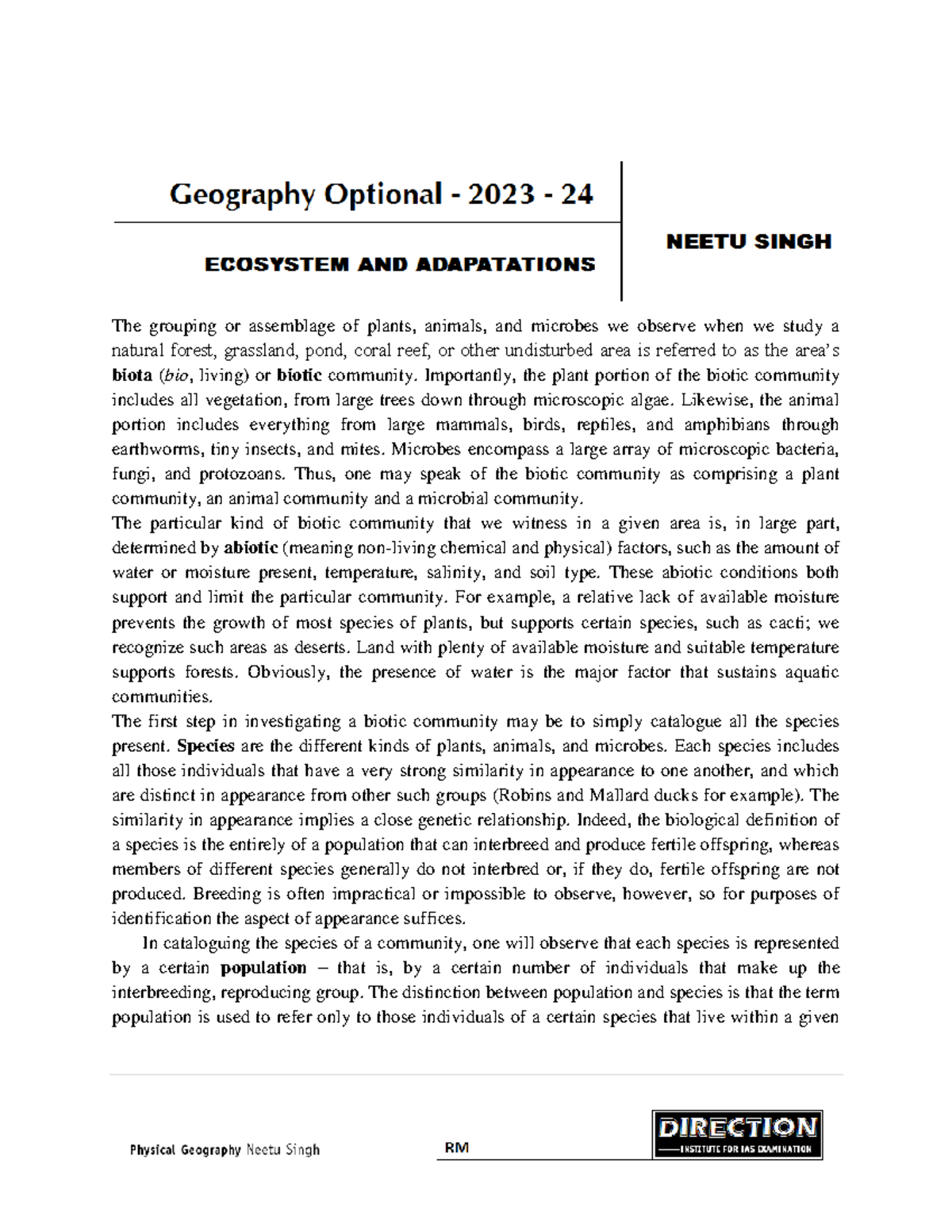 Physical-Geography - Physical geography - The grouping or assemblage of ...
